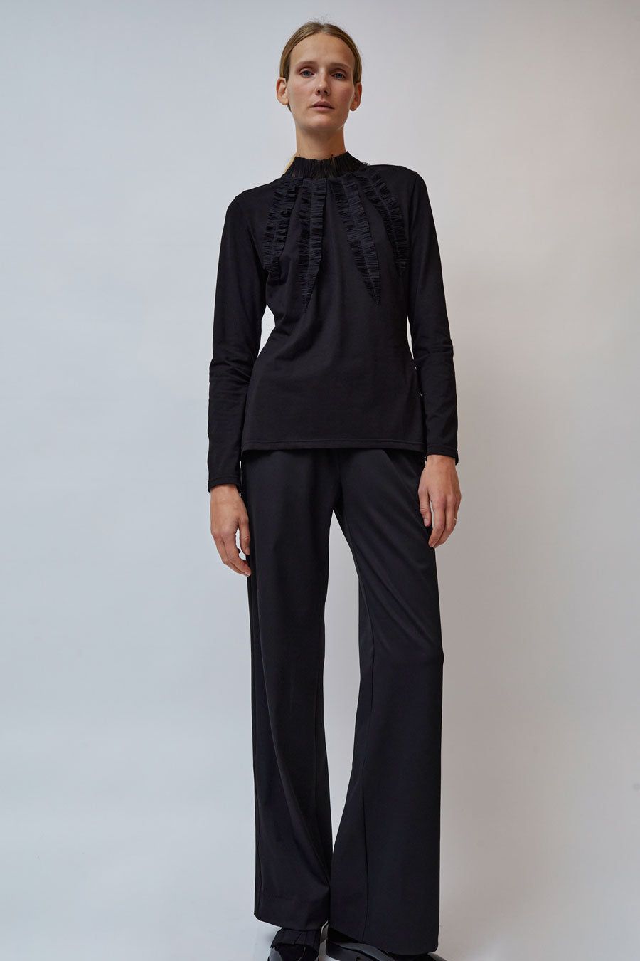 INSHADE Relaxed Drawstring Trousers in Black sold by No. 6 product image thumbnail 4