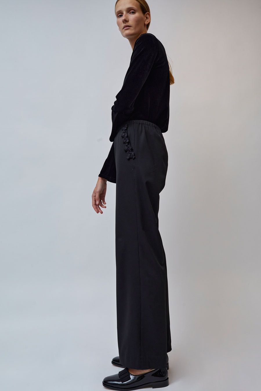 INSHADE Relaxed Drawstring Trousers in Black sold by No. 6 product image thumbnail 3