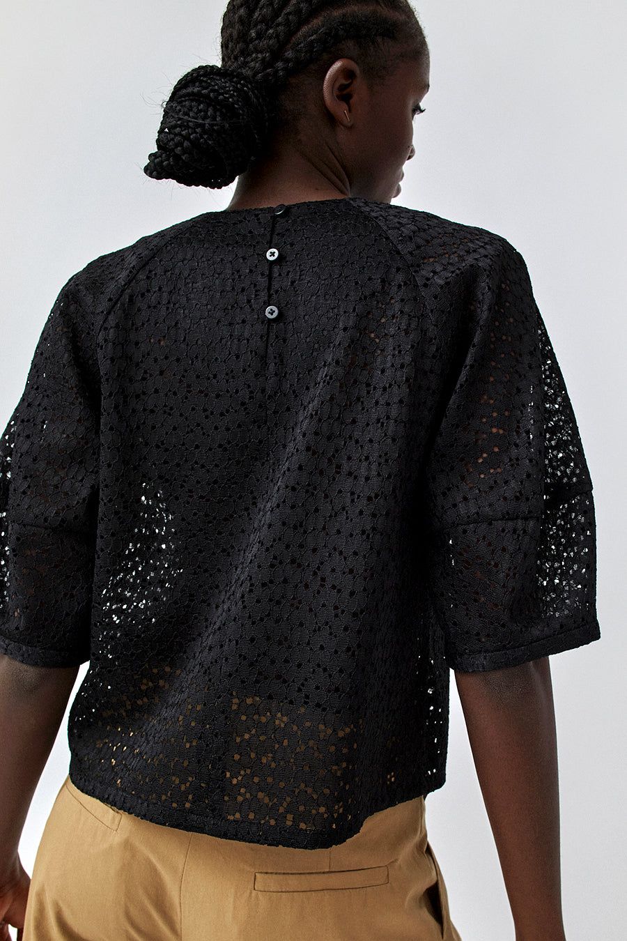 No.6 Maia Top in Black Daisy Lace sold by No. 6 product image thumbnail 6