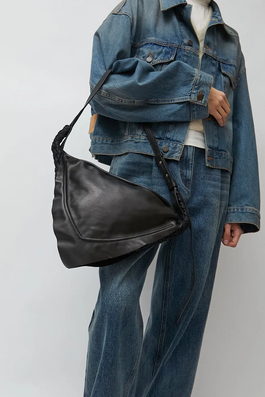 Eva Blut Triangolo Small Bag in Black sold by No. 6