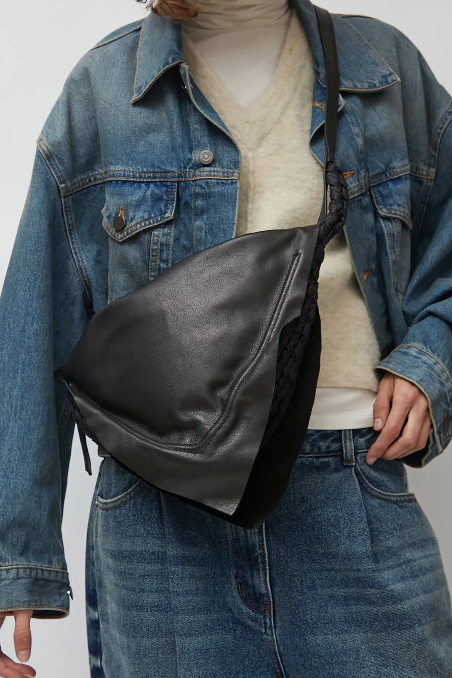 Eva Blut Triangolo Small Bag in Black sold by No. 6 product image thumbnail 3