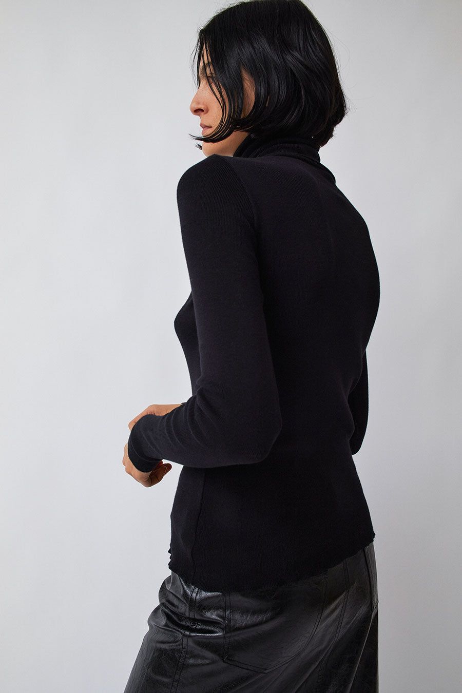 Modus Vivendi Beta Fine Knit Sweater in Black sold by No. 6 product image thumbnail 3
