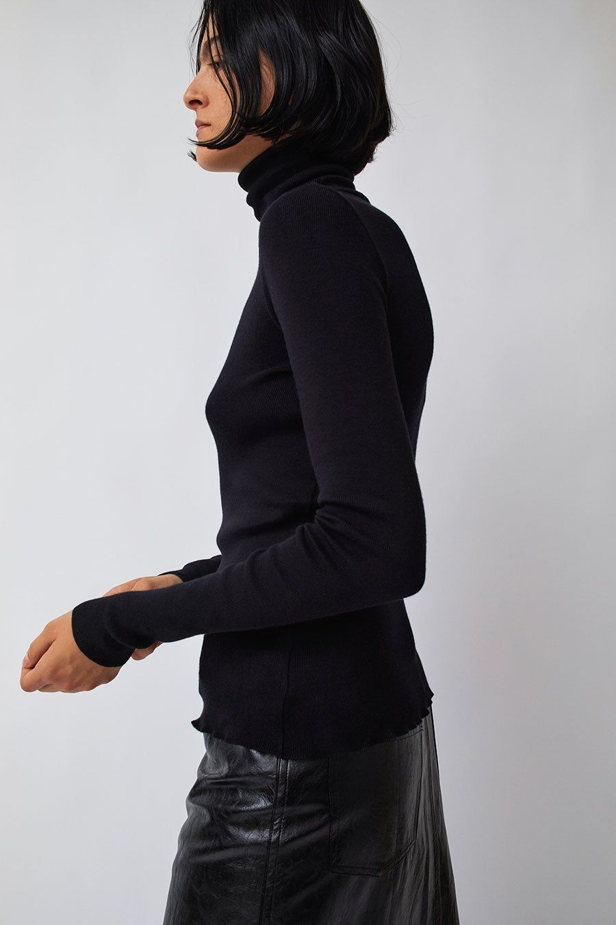 Modus Vivendi Beta Fine Knit Sweater in Black sold by No. 6 product image thumbnail 4