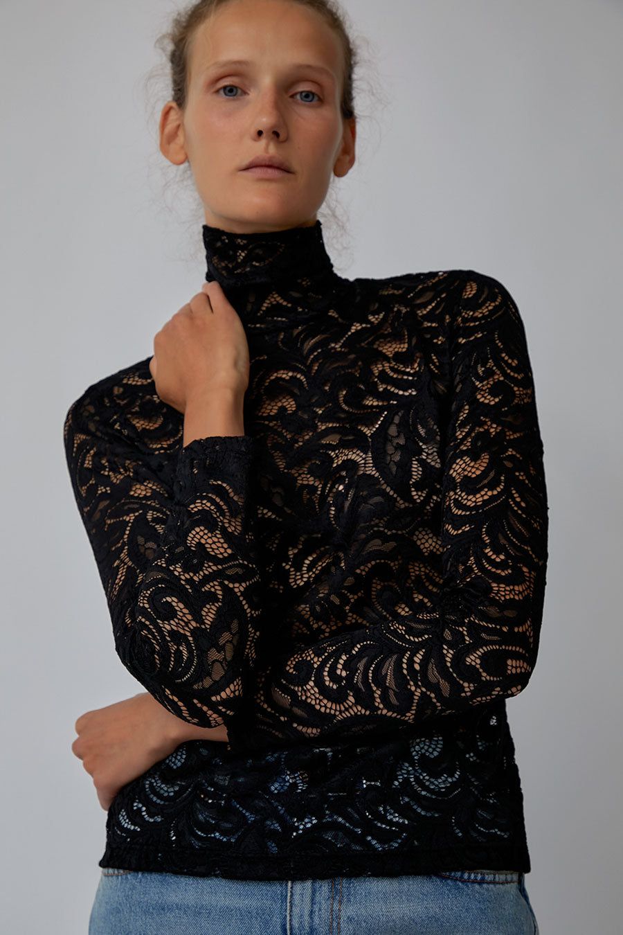 No.6 Scout Turtleneck in Black Lace sold by No. 6 product image thumbnail 3
