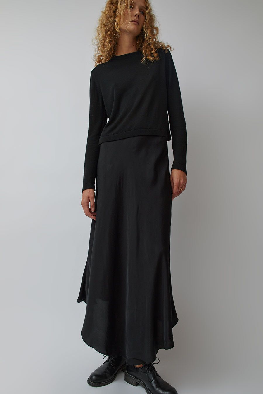 CORDERA Fluid Asymmetric Skirt in Black sold by No. 6 product image thumbnail 5