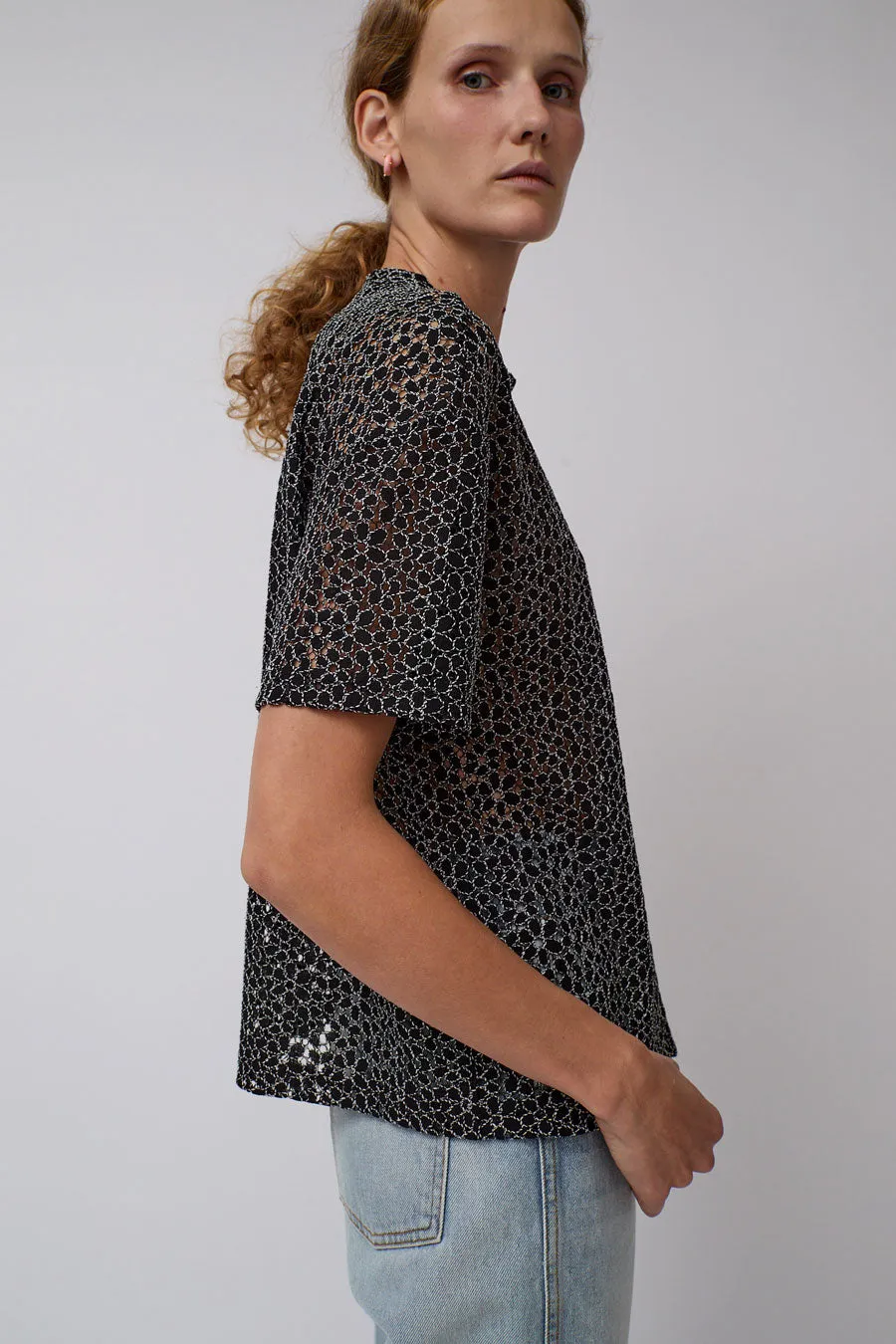 No.6 Joanne Tee in Black and White Lace sold by No. 6 product image thumbnail 5