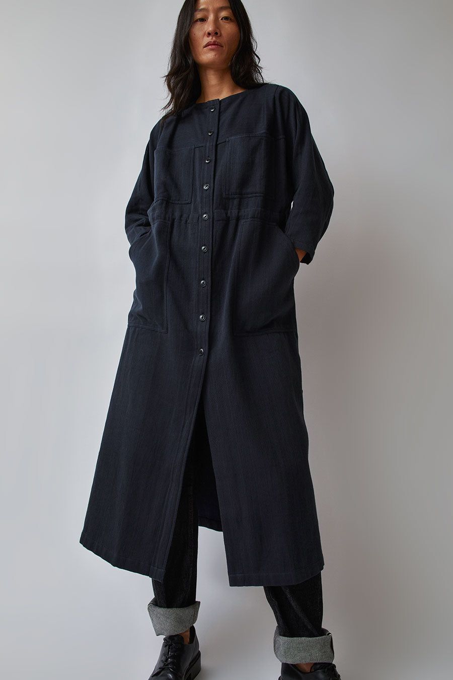NYMANE Tomorrow Dress in Iron and Indigo sold by No. 6 product image thumbnail 6
