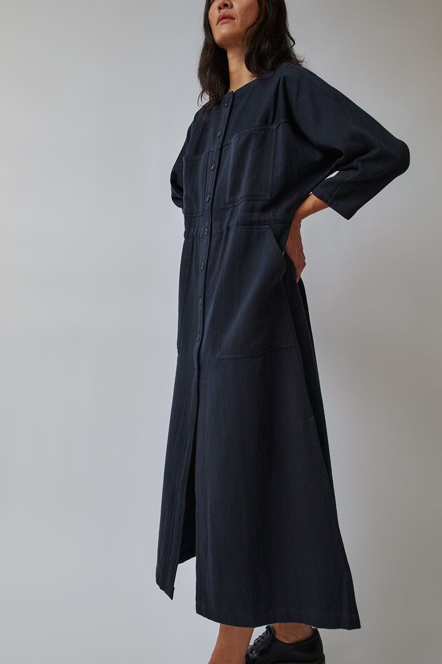 NYMANE Tomorrow Dress in Iron and Indigo sold by No. 6 product image thumbnail 3