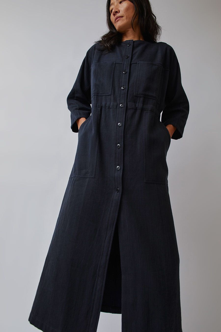 NYMANE Tomorrow Dress in Iron and Indigo sold by No. 6 product image thumbnail 2