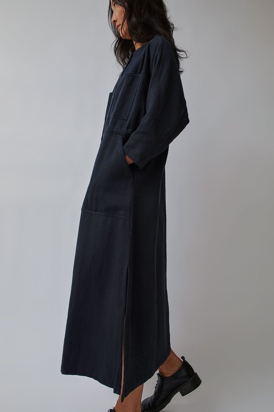 NYMANE Tomorrow Dress in Iron and Indigo sold by No. 6 product image thumbnail 4