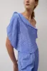 Vladimir Karaleev Latrix Top in Blue sold by No. 6