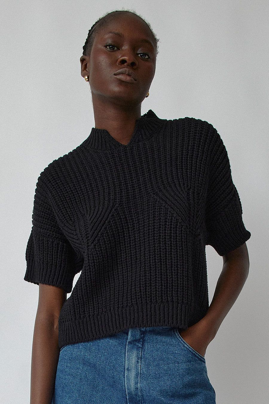 CORDERA Cotton Top in Black sold by No. 6