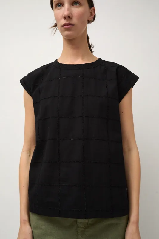 Girls of Dust Gardener Top in Black made by No. 6