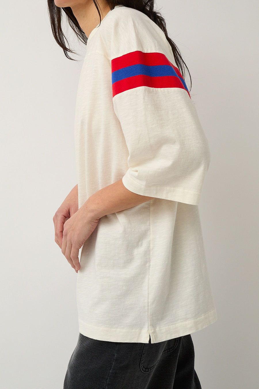 YMC Skate T Shirt in White Orange Blue sold by No. 6 product image thumbnail 2