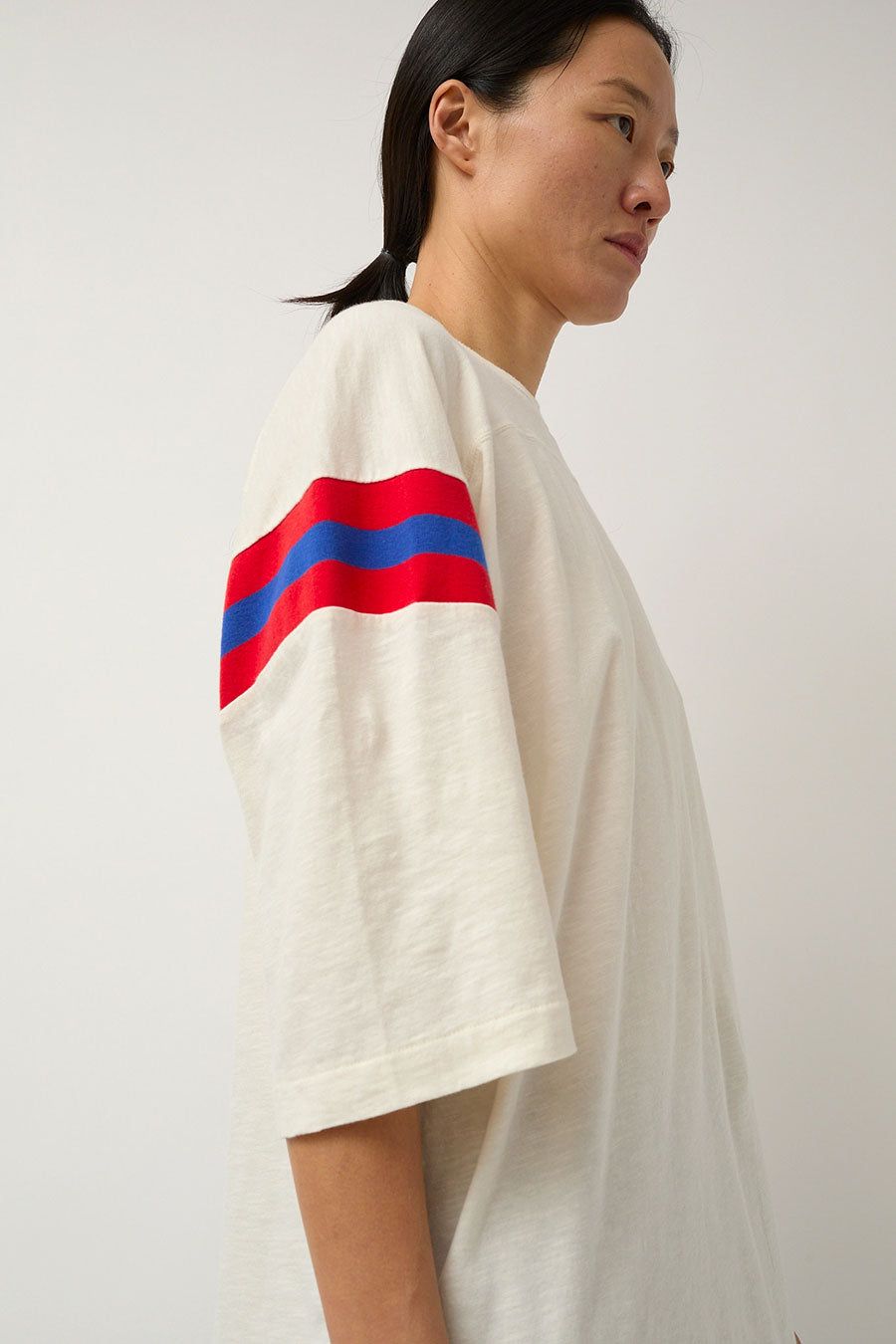 YMC Skate T Shirt in White Orange Blue sold by No. 6 product image thumbnail 3