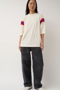YMC Skate T Shirt in White Orange Blue sold by No. 6