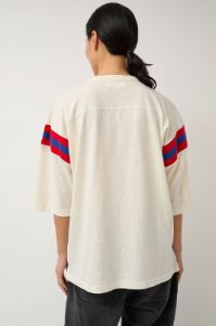 YMC Skate T Shirt in White Orange Blue sold by No. 6