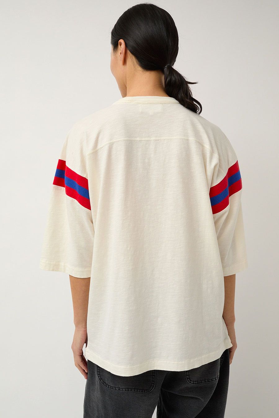 YMC Skate T Shirt in White Orange Blue sold by No. 6 product image thumbnail 4