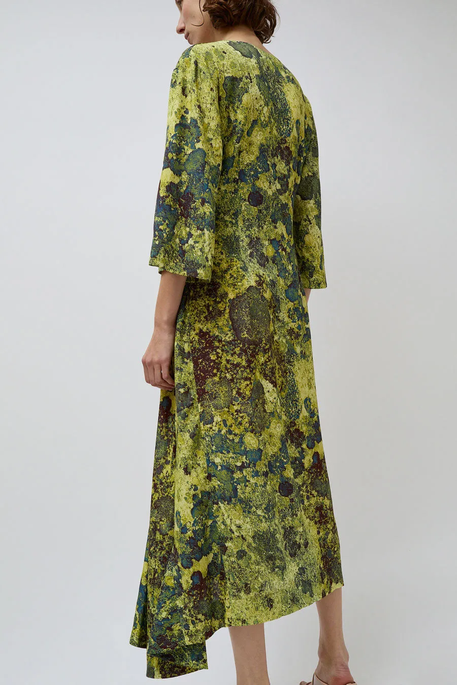 INSHADE V Neck Asy Dress in Green Landscape sold by No. 6 product image thumbnail 5