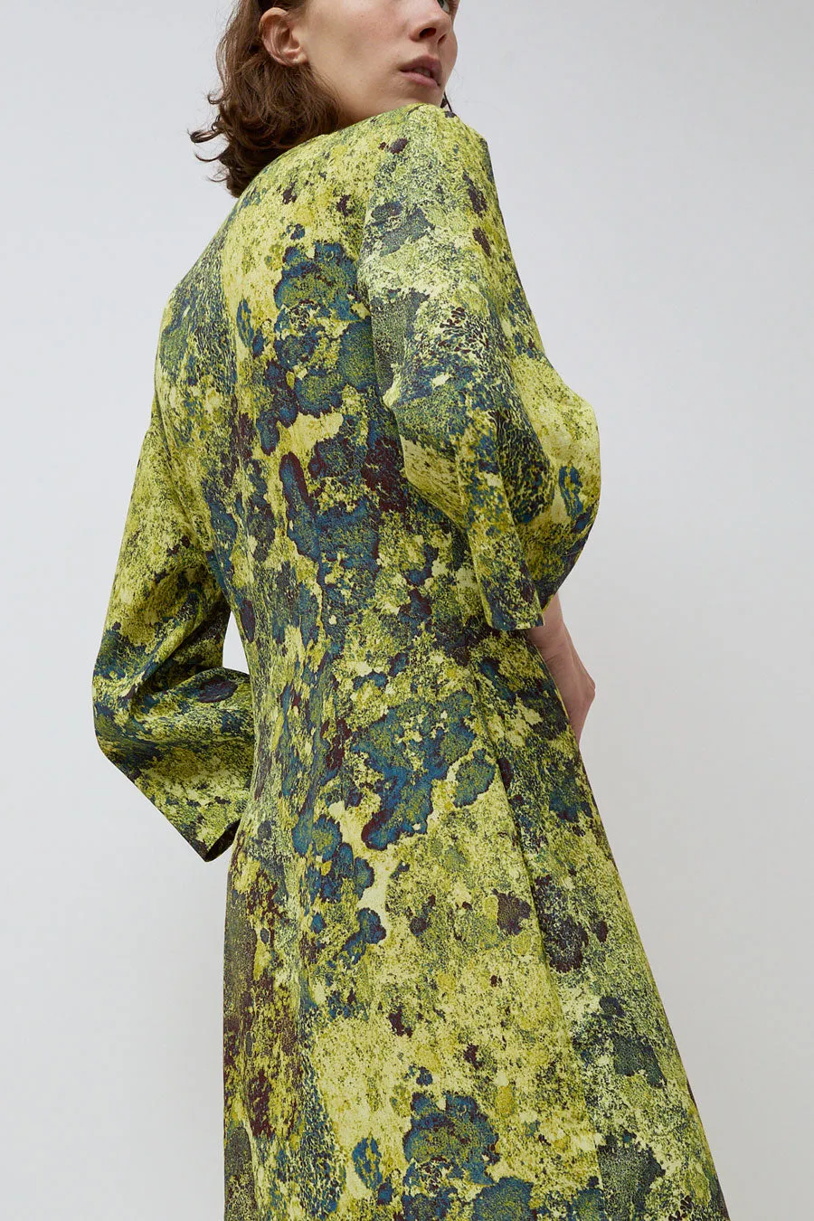 INSHADE V Neck Asy Dress in Green Landscape sold by No. 6 product image thumbnail 2