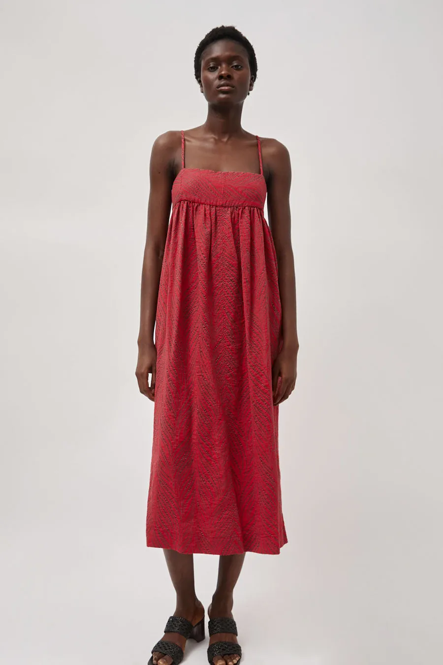 No.6 Eloise Dress in Red Bamboo sold by No. 6