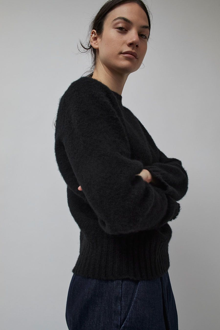 YMC Jets Crew Neck Knit in Black sold by No. 6 product image thumbnail 3