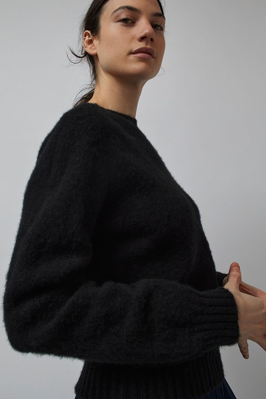 YMC Jets Crew Neck Knit in Black sold by No. 6 product image thumbnail 2