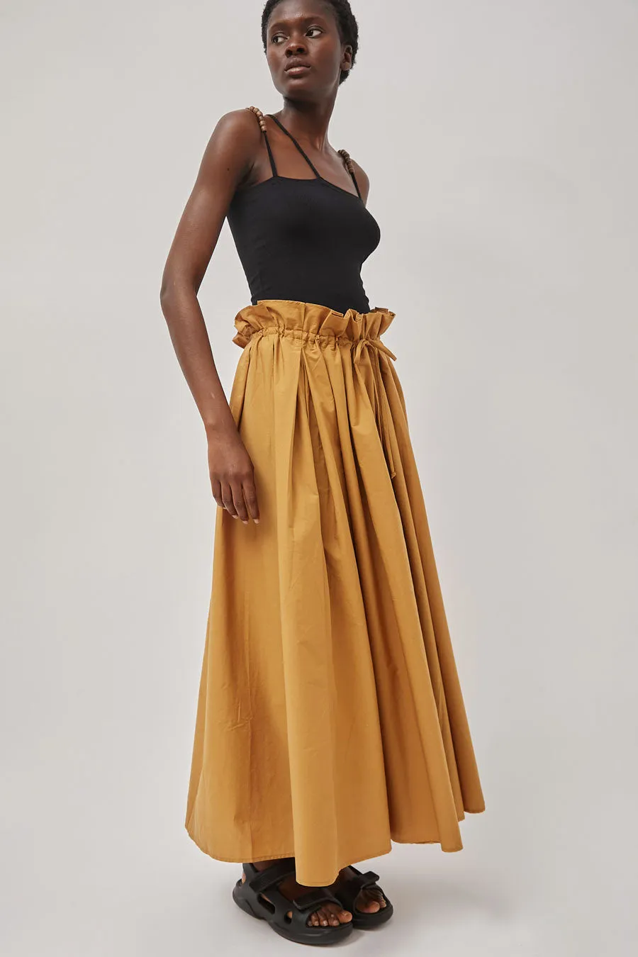 Black Crane Parachute Skirt in Camel sold by No. 6 product image thumbnail 2