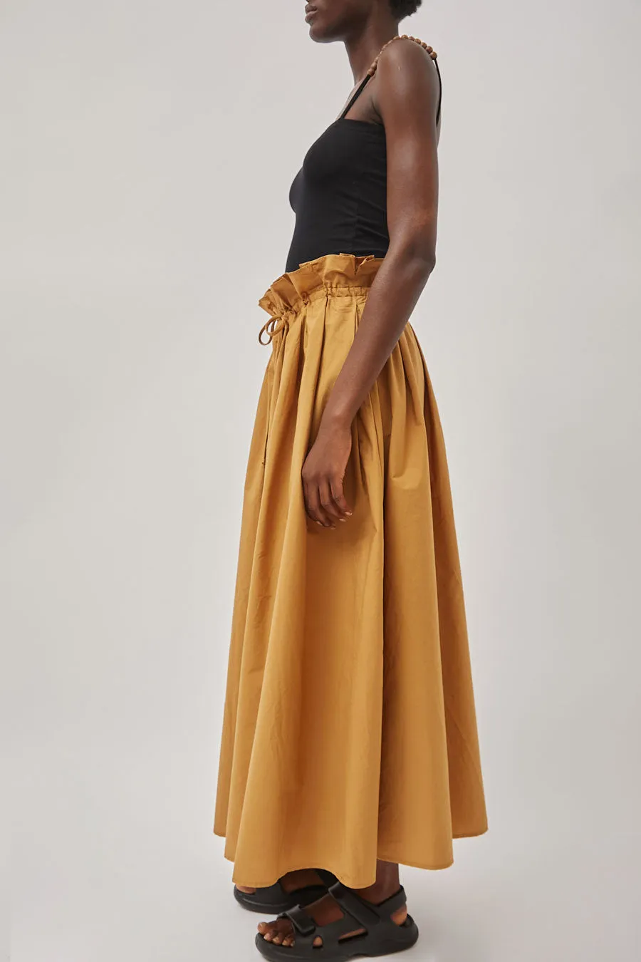 Black Crane Parachute Skirt in Camel sold by No. 6 product image thumbnail 3