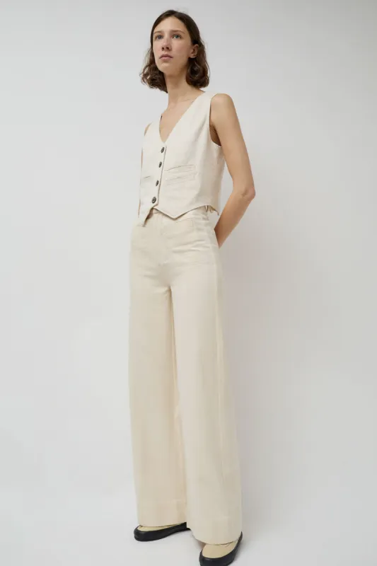 Maria Stanley Soft Hank Pant in Bone sold by No. 6