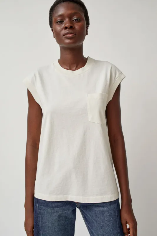 B Sides Pocket Tank in Snow White sold by No. 6