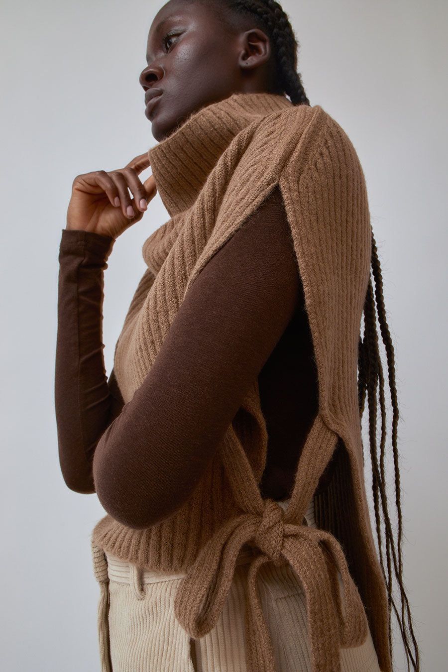 Mijeong Park Neck Warmer in Camel sold by No. 6 product image thumbnail 2