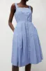 Heather Harlan Party Dress in Wedgewood and White Stripe sold by No. 6