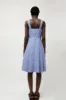Heather Harlan Party Dress in Wedgewood and White Stripe sold by No. 6