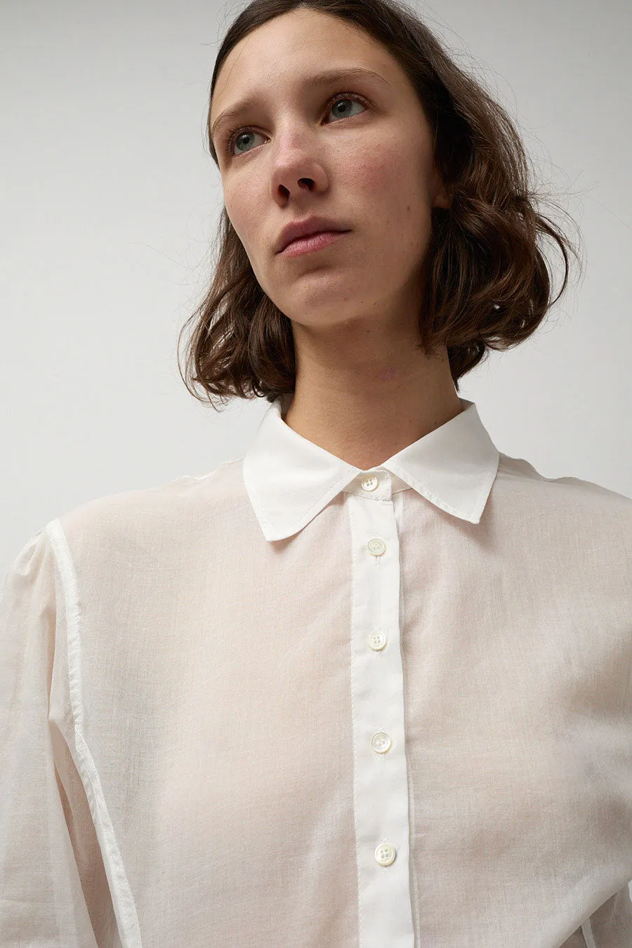 Amomento Sheer Button Down in White sold by No. 6 product image thumbnail 3