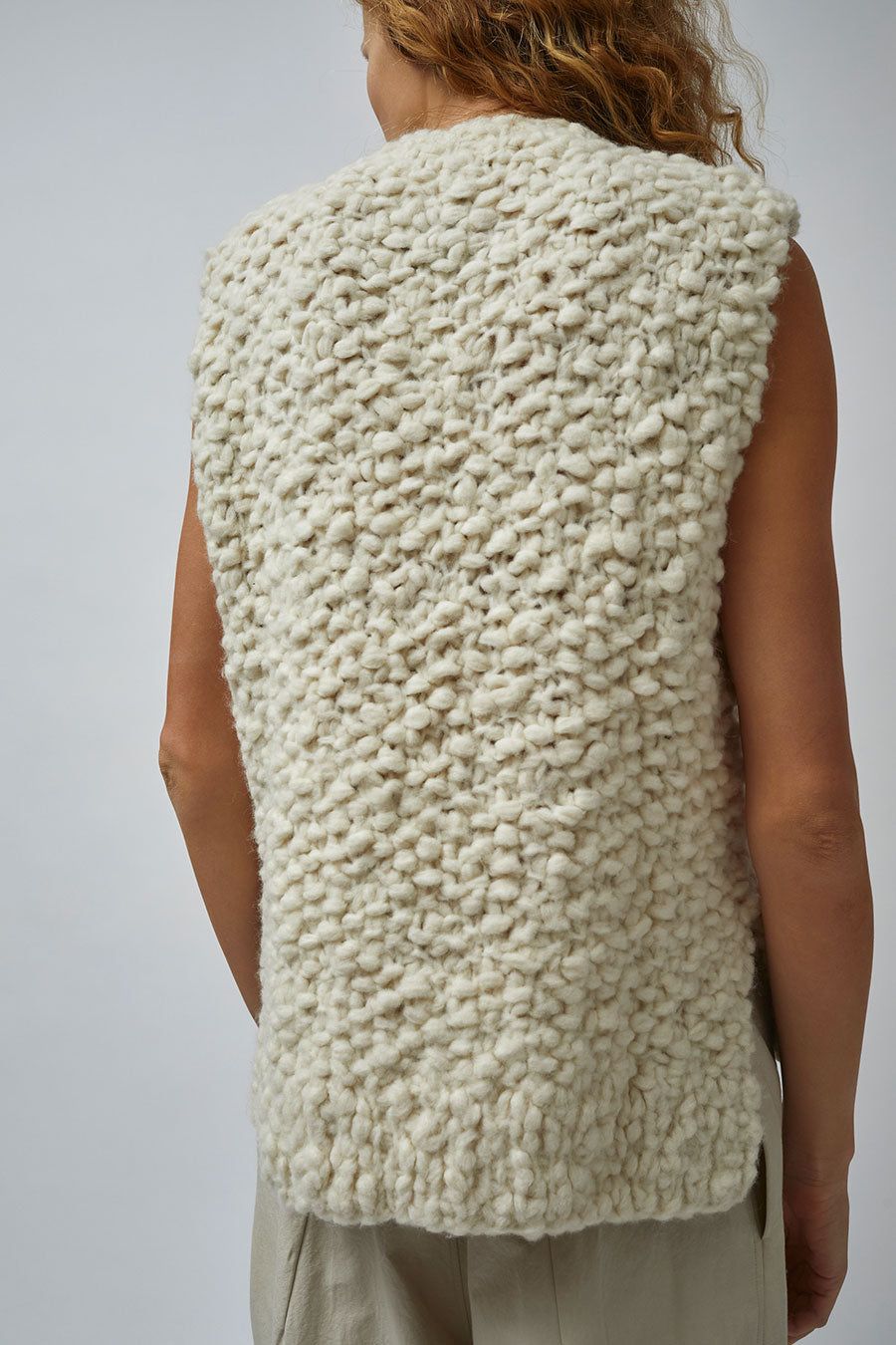 Lauren Manoogian Handknit Matta Shell in Raw White sold by No. 6 product image thumbnail 4