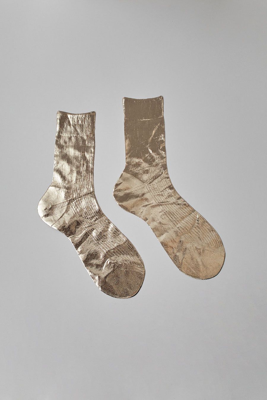 Maria La Rosa Laminated Ribbed Socks in Platino sold by No. 6 product image thumbnail 4