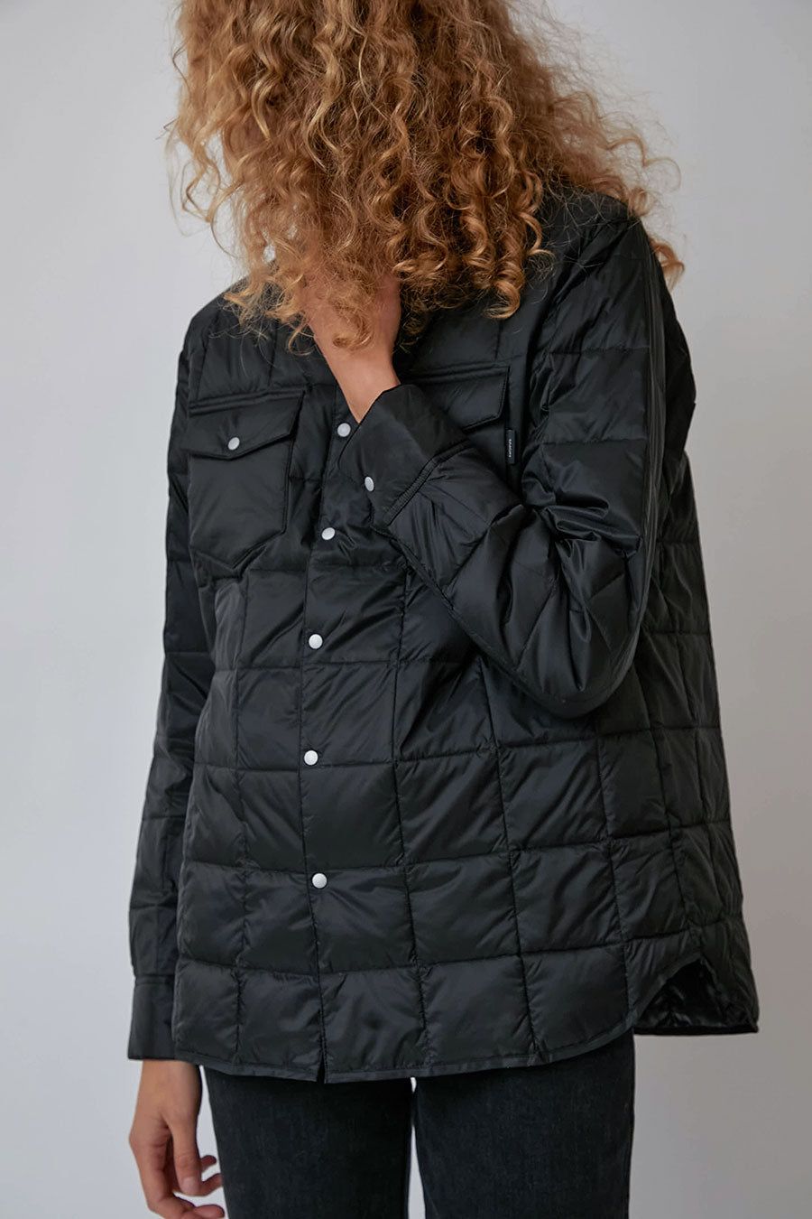 TAION W-Pocket Down Shirt in Black sold by No. 6 product image thumbnail 3