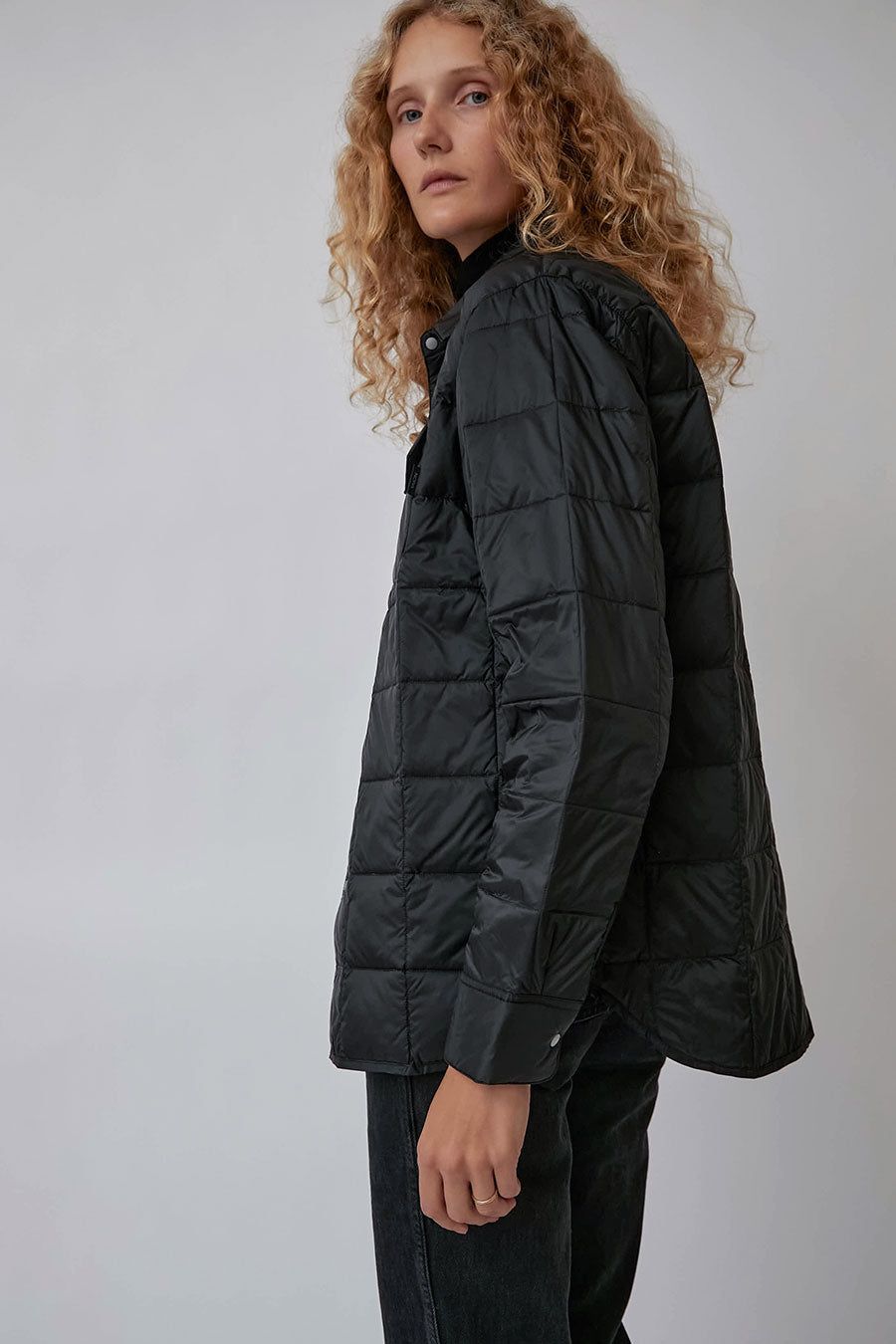 TAION W-Pocket Down Shirt in Black sold by No. 6 product image thumbnail 4