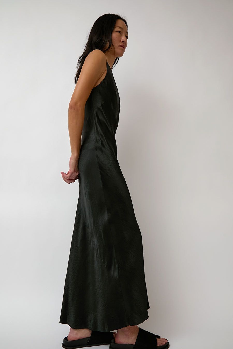 Lauren Manoogian Luster Bias Dress in Black sold by No. 6 product image thumbnail 2