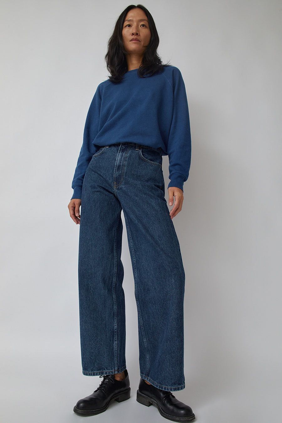 B Sides Elissa High Wide Jean in Coco Wash sold by No. 6