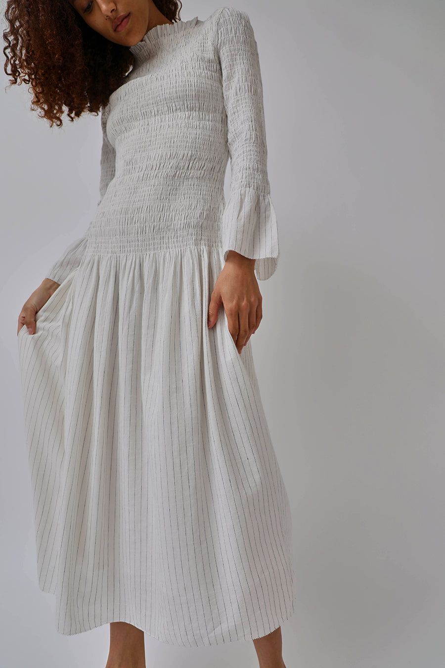 Maria Stanley Lyndale Dress in Bone Stripe sold by No. 6 product image thumbnail 3