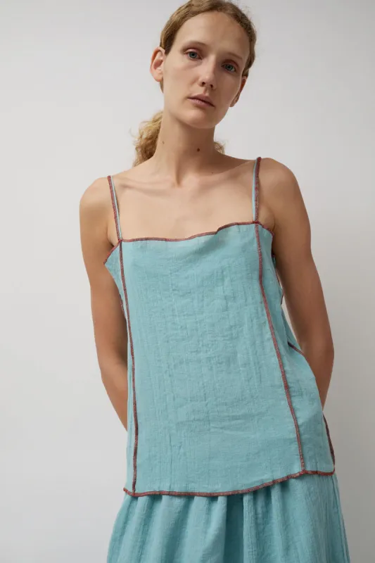 Baserange Shok Slip Top in Wuxi Blue made by Baserange