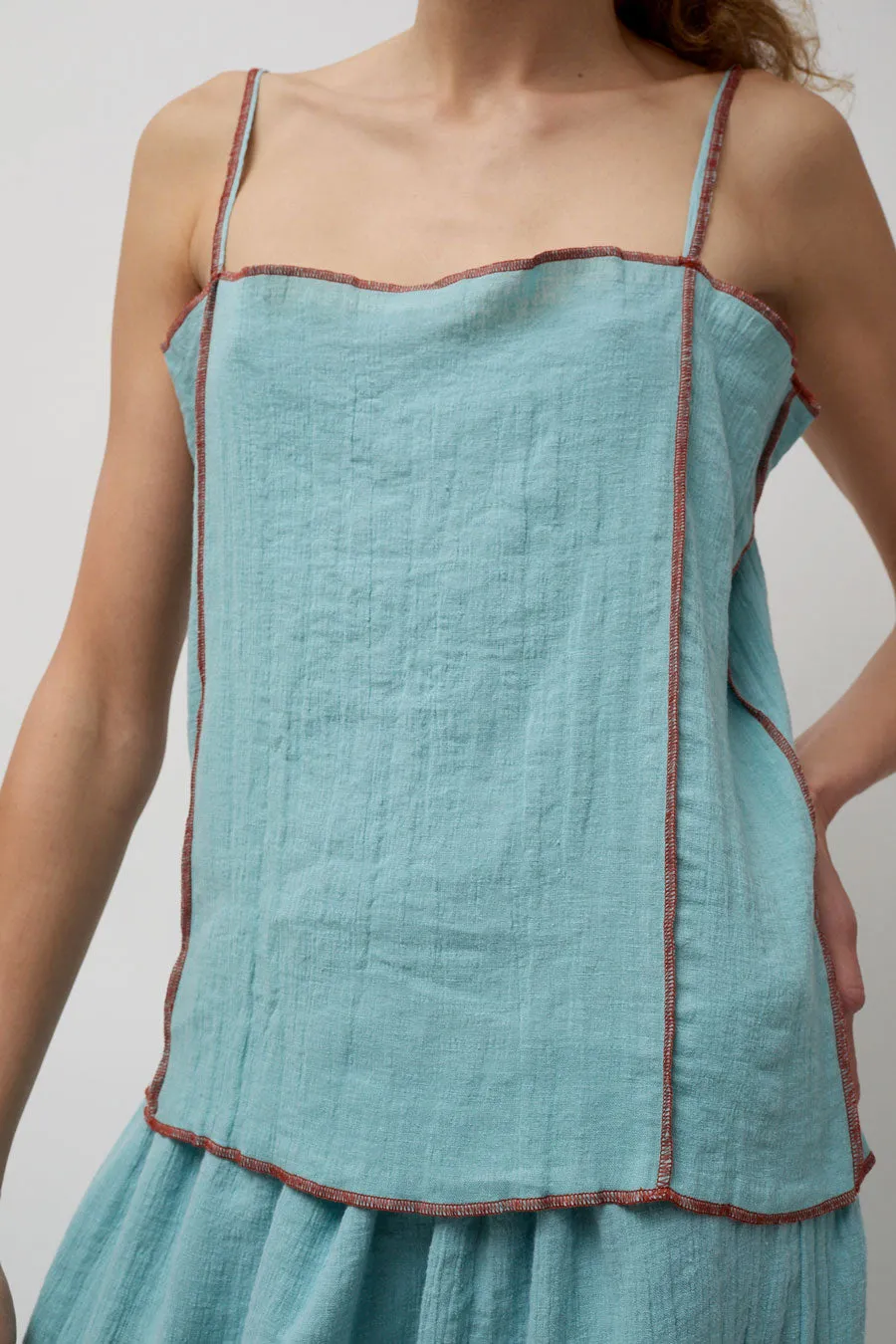 Baserange Shok Slip Top in Wuxi Blue sold by No. 6 product image thumbnail 2