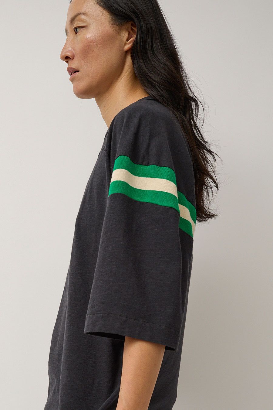 YMC Skate T Shirt in Black Green Ecru sold by No. 6 product image thumbnail 3