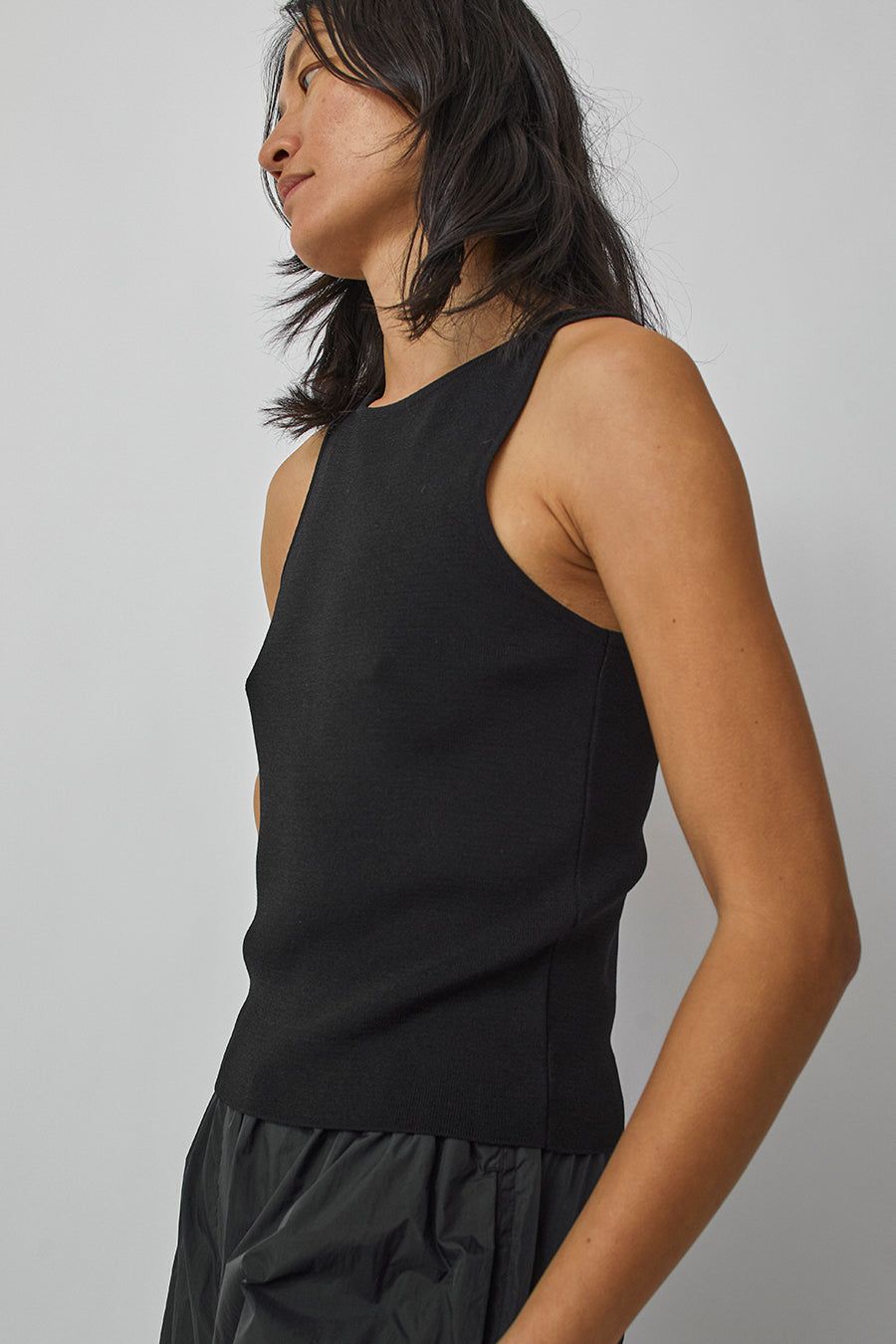 Amomento Cut-Out Sleeveless Top in Black sold by No. 6 product image thumbnail 2