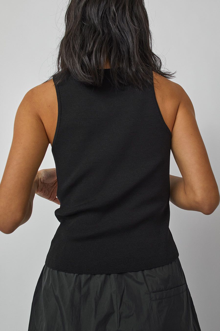 Amomento Cut-Out Sleeveless Top in Black sold by No. 6 product image thumbnail 4
