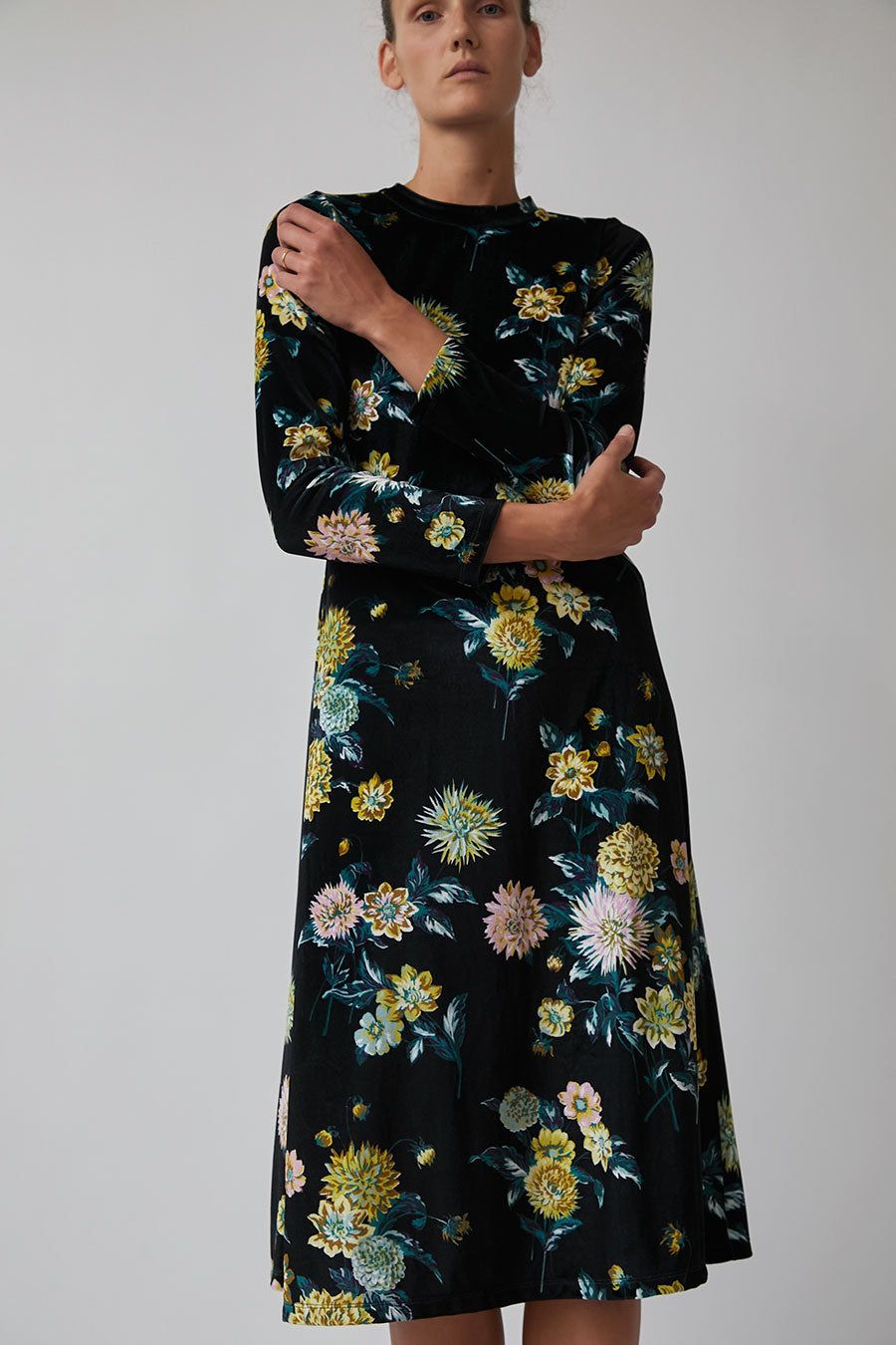 No.6 Alix Dress in Black Brighton Floral sold by No. 6 product image thumbnail 3