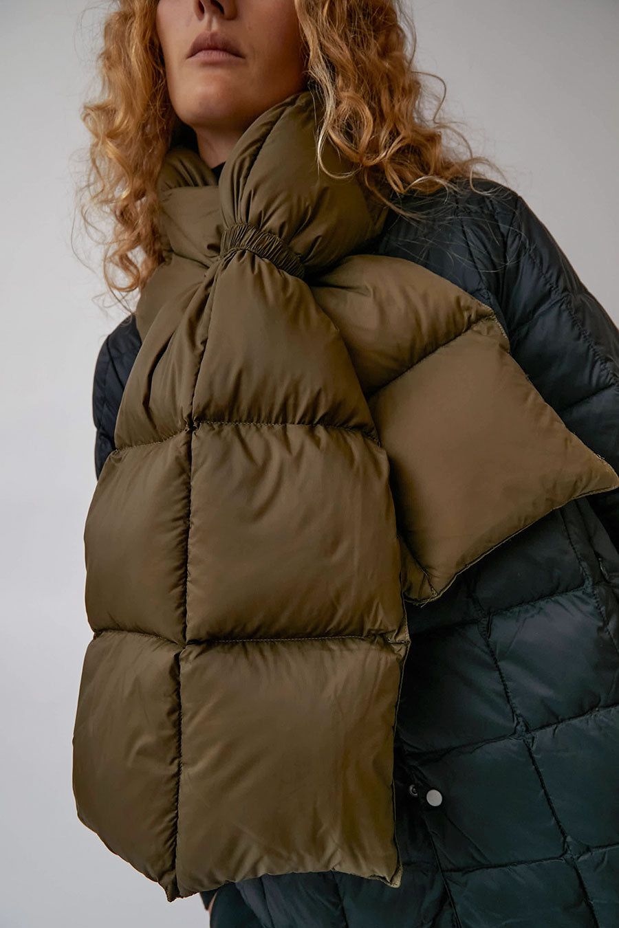 TAION Reversible Mountain Down Volume Puffer in Olive sold by No. 6 product image thumbnail 3