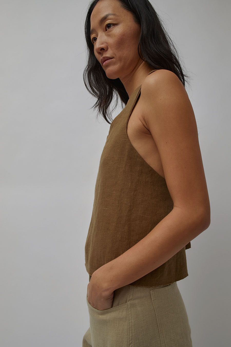 Zii Ropa Aku Cross Top in Hazel sold by No. 6 product image thumbnail 4